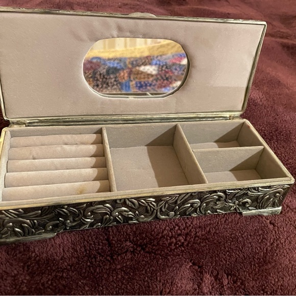 Vintage Silver Plated Jewelry Box circa 1991 - Picture 4 of 8